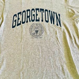 Vintage Georgetown Champion tee t-shirt gray size S-M